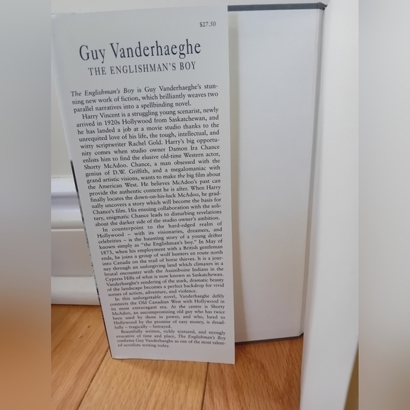 The Englishman's Boy By Guy  Vanderhaeghe‎ Hardcover Novel Book W/ Sleeve - Picture 5 of 7